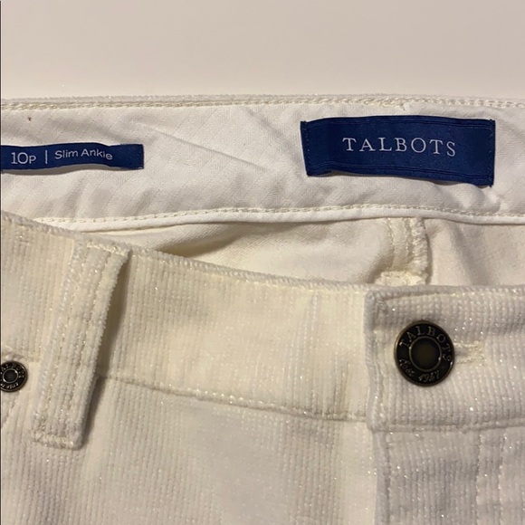 Talbots Heritage off white corduroy - Picture 3 of 4